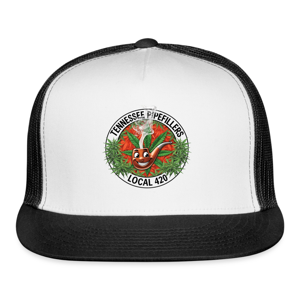 TENNESSEE PIPEFILLERS LOCAL 420 Trucker Hat - white/black
