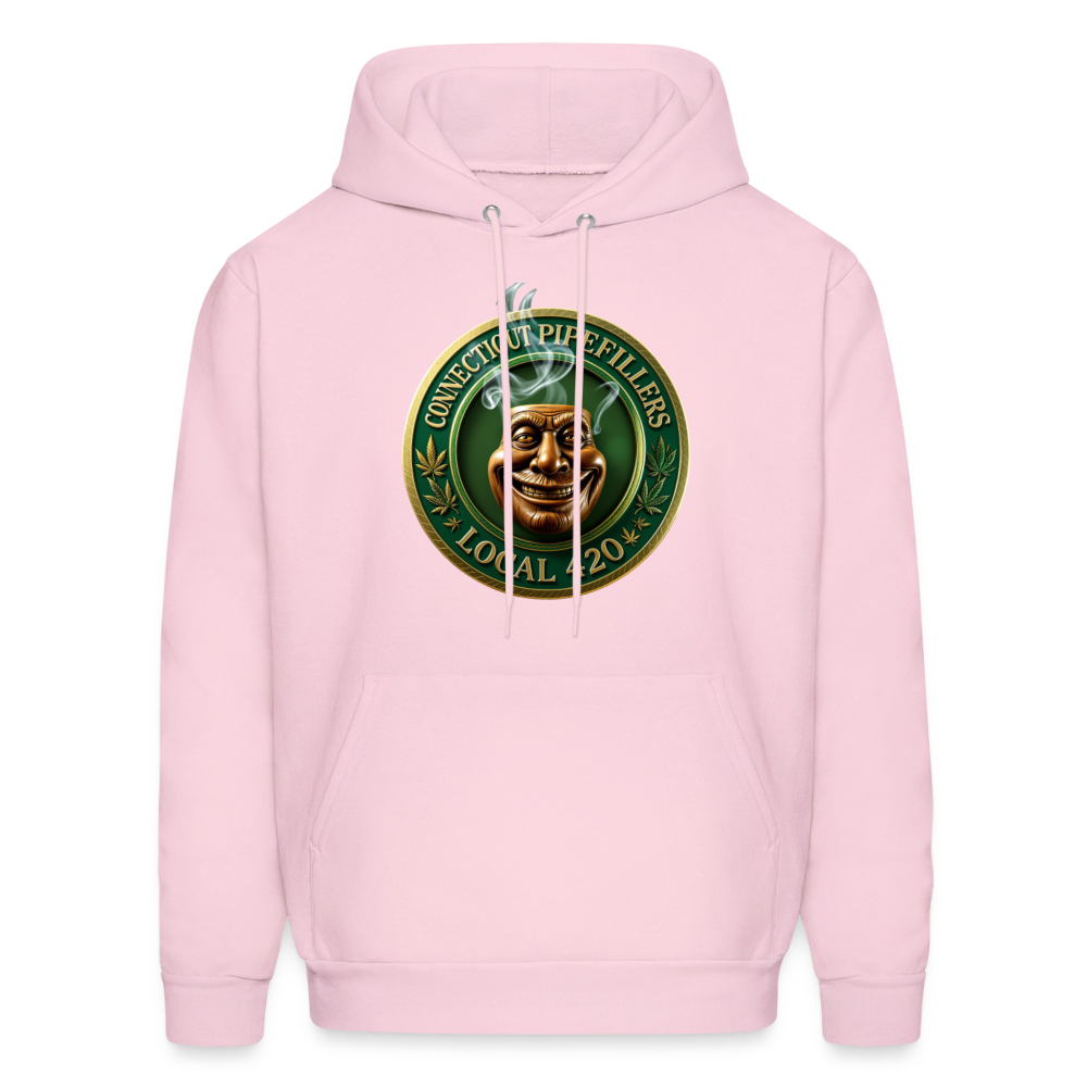 CONNECTICUT PIPEFILLERS LOCAL 420 F/B DESIGN Men's  Hoodie - pale pink