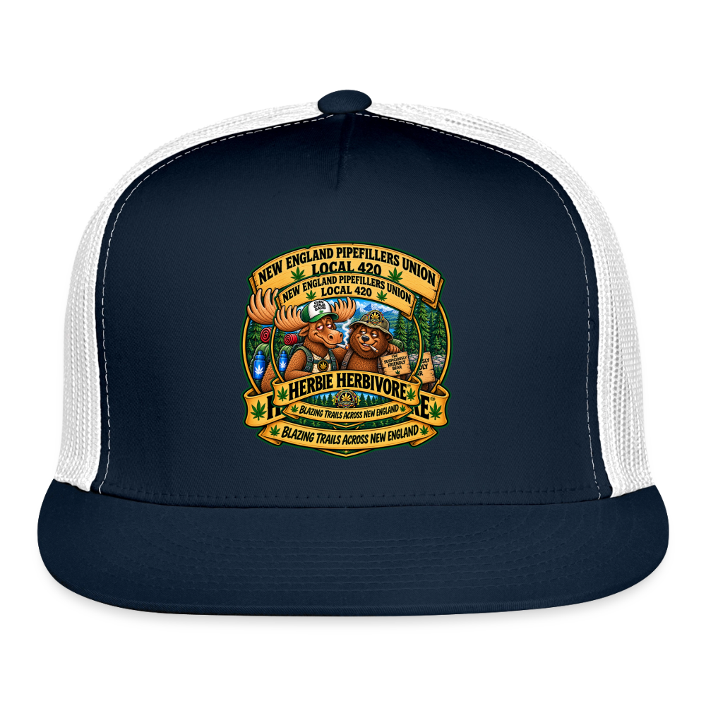 Trucker Hat - navy/white