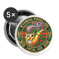 WYOMING PIPEFILLERS LOCAL 420 Union Buttons small 1'' (5-pack) 2 - white