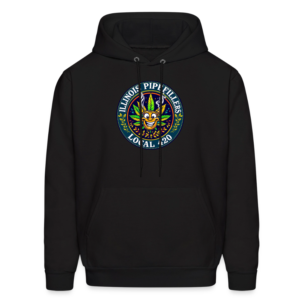 ILLINOIS PIPEFILLERS LOCAL 420 Men's Hoodie - black