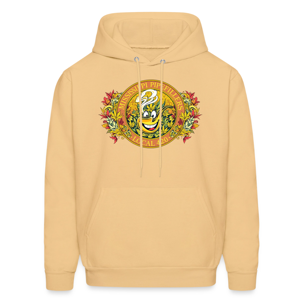 MISSISSIPPI PIPEFILLERS LOCAL 420 F/B DESIGNS Men's Hoodie - light gold 