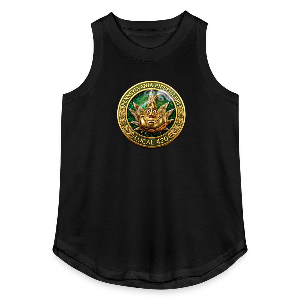 PENNSYLVANIA PIPEFILLERS LOCAL 420 Women's Relaxed Tank Top - black