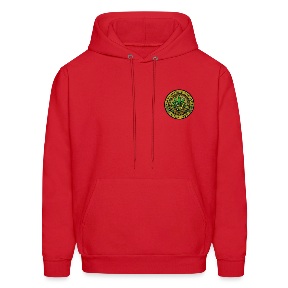 NEW HAMSHIRE PIPEFILLERS LOCAL 420 Men's Hoodie - red