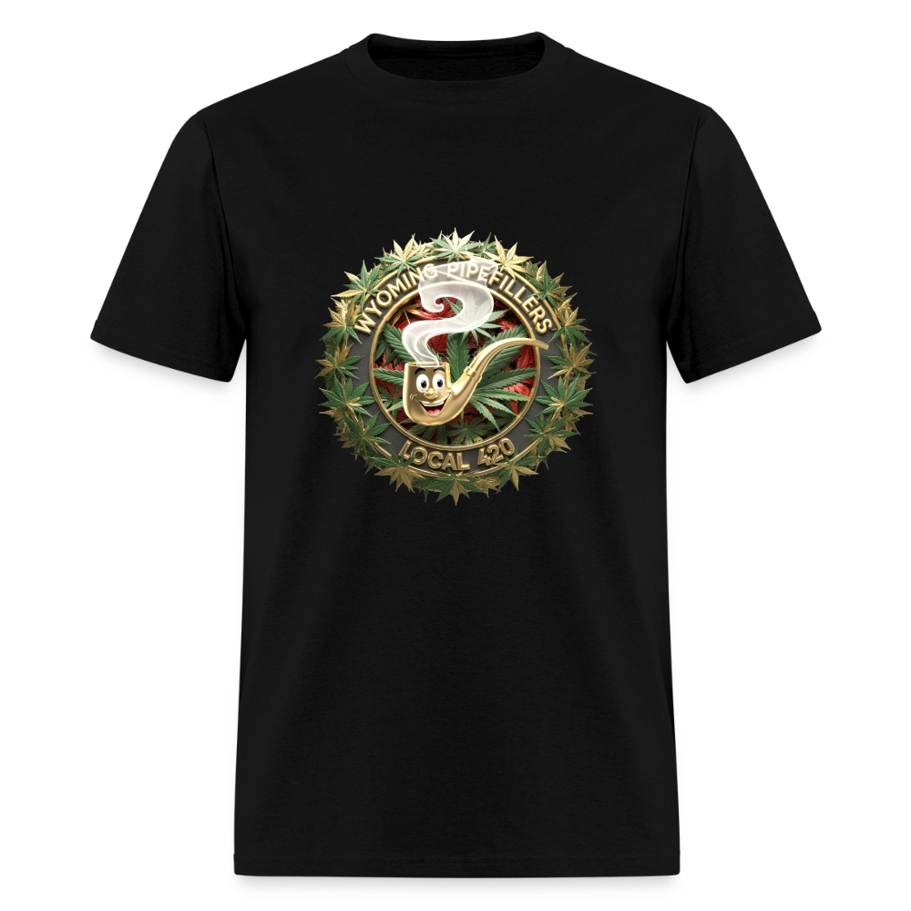 WYOMING PIPEFILLERS LOCAL 420 Men's T-Shirt - black