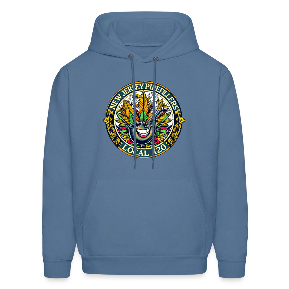 NEW JERSEY PIPEFILLERS LOCAL 420 Men's Hoodie - denim blue