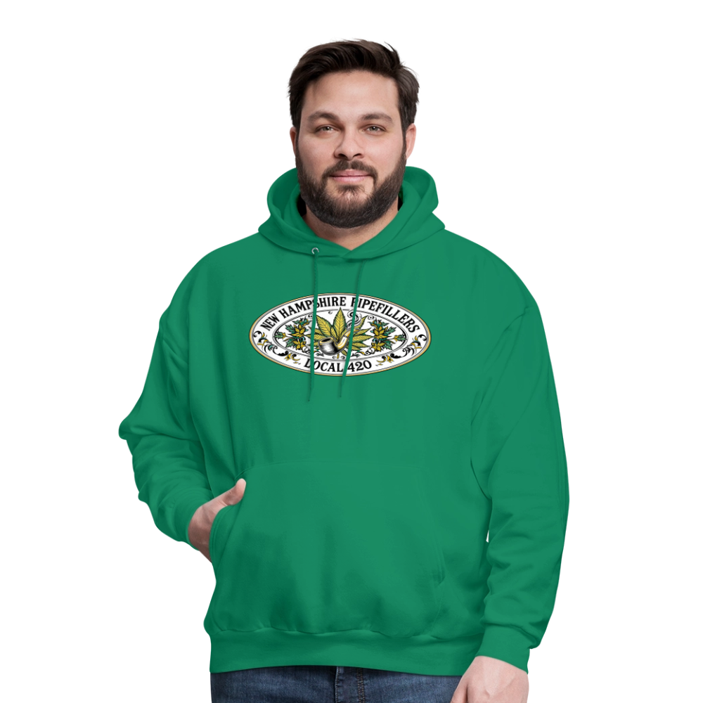 NEW HAMPSHIRE PIPEFILLERS LOCAL 420 Men's Hoodie - kelly green