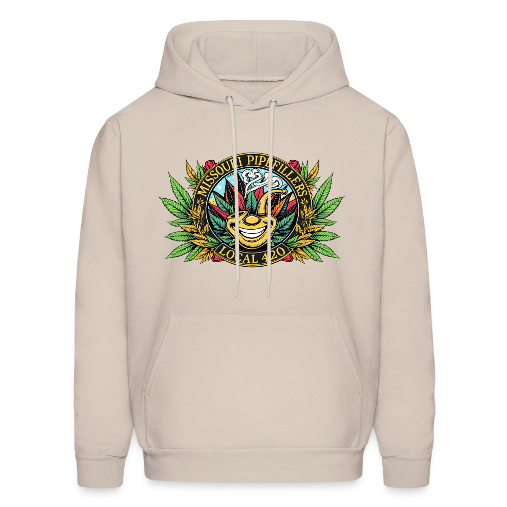 MISSOURI PIPEFILLERS LOCAL 420 Dog Bandana Men's Hoodie - Sand
