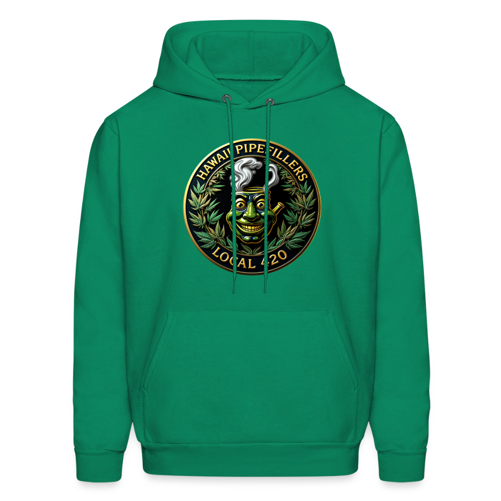 HAWAII PIPEFILLERS LOCAL 420 F/B DESIGN Men's Hoodie - kelly green