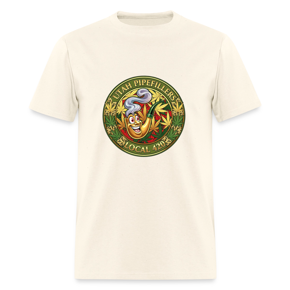 UTAH PIPEFILLERS LOCAL 420 Men's T-Shirt - sweet cream heather