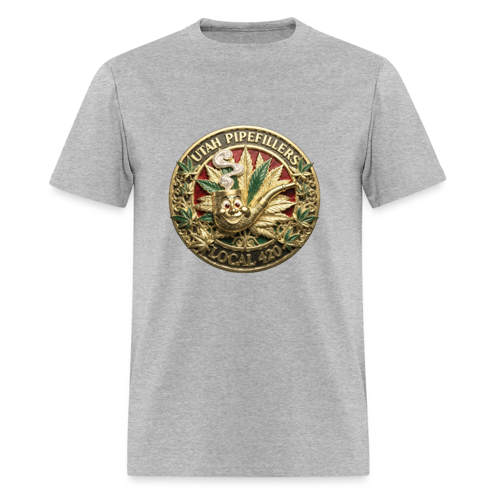 UTAH PIPEFILLERS LOCAL 420 Men's T-Shirt - heather gray