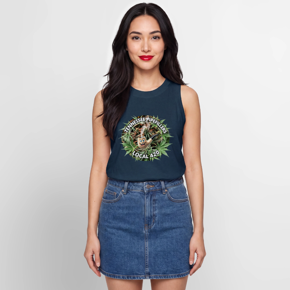 TENNESSEE PIPEFILLERS LOCAL 420 Women's Relaxed Tank Top - denim