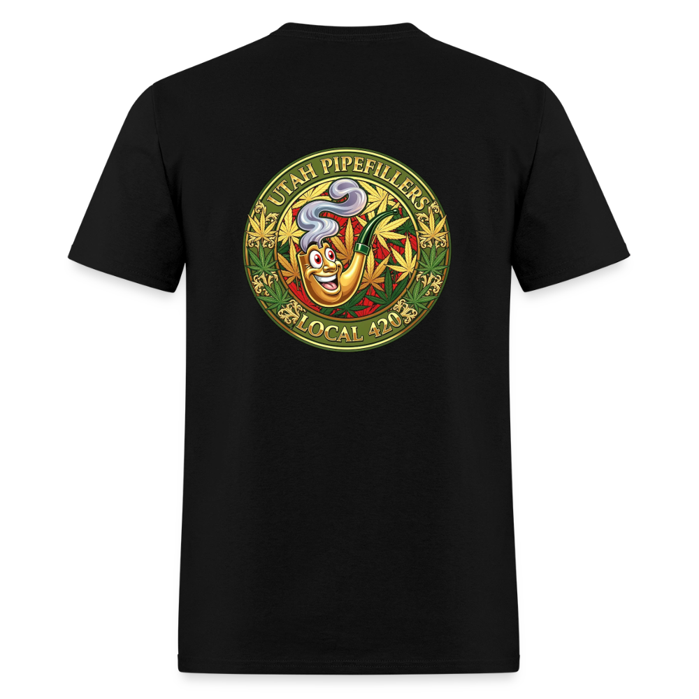 UTAH PIPEFILLERS LOCAL 420 F/B DESIGN Men's T-Shirt - black
