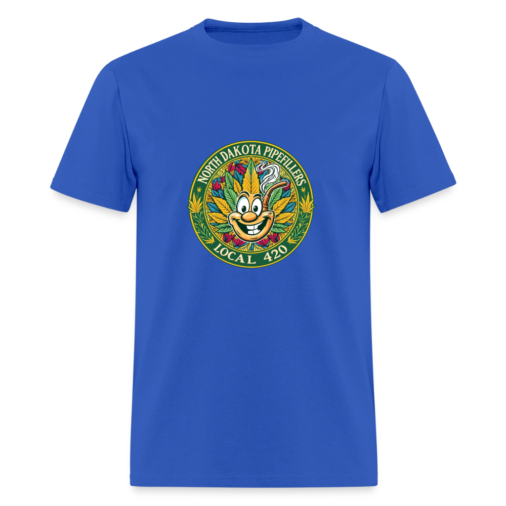NORTH DAKOTA PIPEFILLERS LOCAL 420 Men's T-Shirt - royal blue