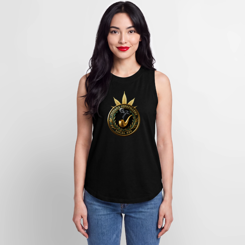 INDIANA PIPEFILLERS LOCAL 420 Women's Relaxed Tank Top - black