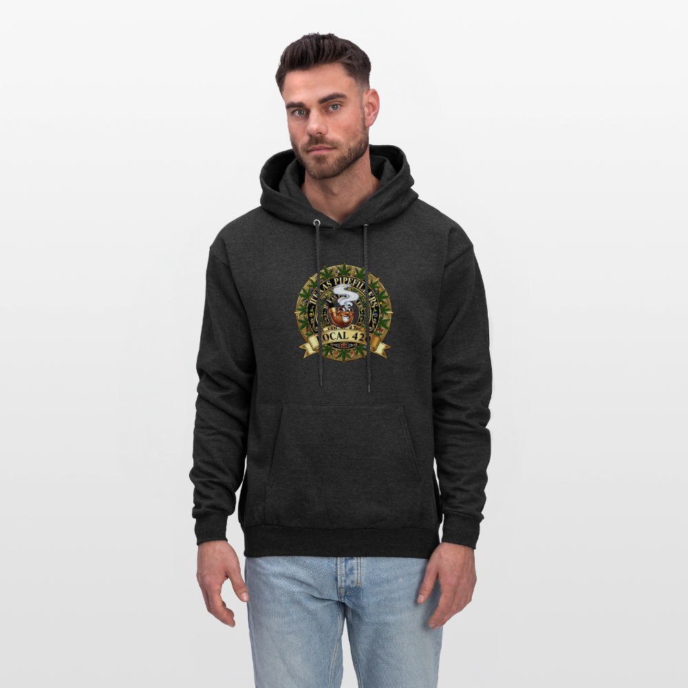 TEXAS PIPEFILLERS LOCAL 420 Men's Hoodie - charcoal grey