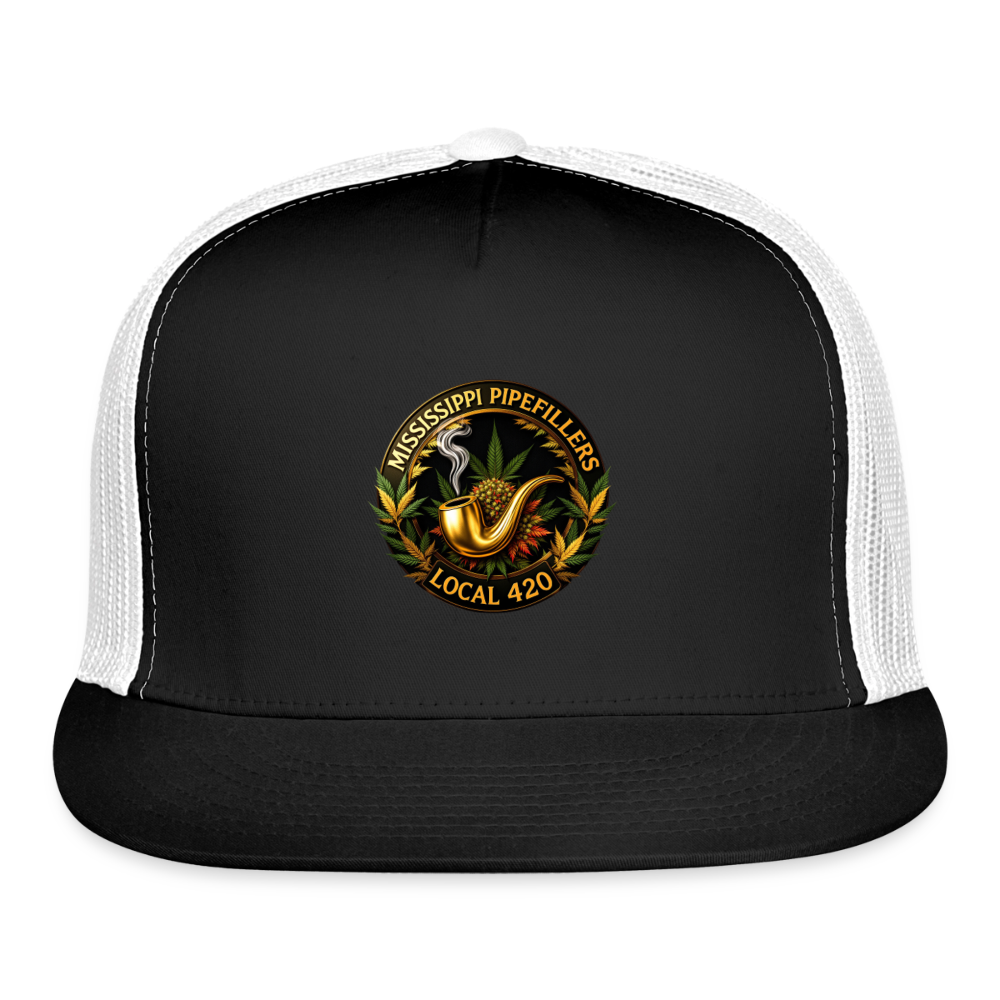 MISSISSIPPI PIPEFILLERS LOCAL 420 Trucker Hat - black/white