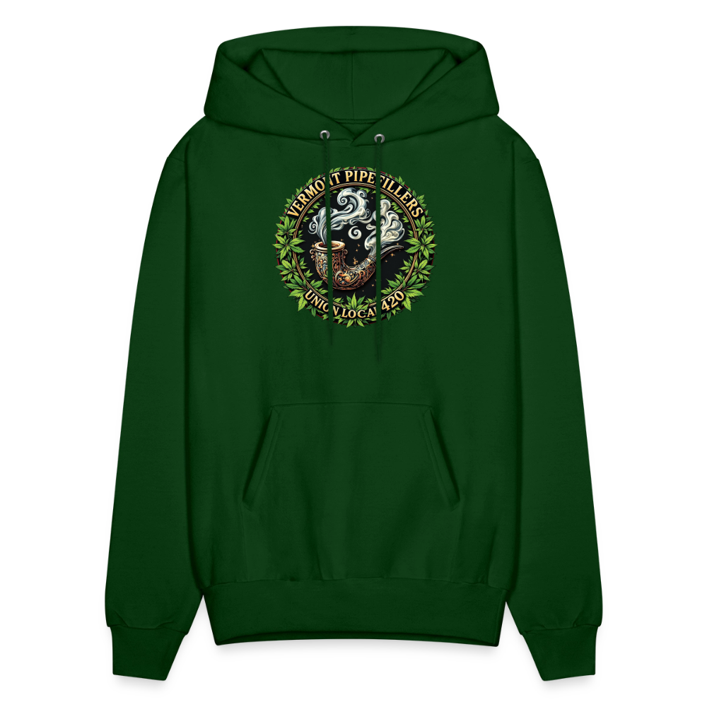 VERMONT PIPEFILLERS LOCAL 420 Men's Hoodie - forest green