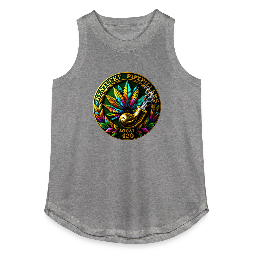 KENTUCKY PIPEFILLERS LOCAL 420 Women's Relaxed Tank Top - granite heather 