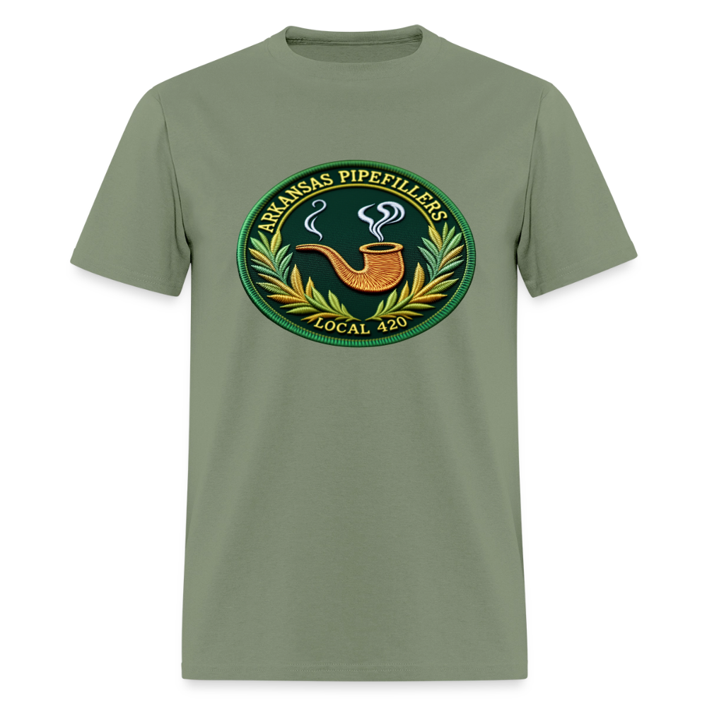 ARKANSAS PIPEFILLERS LOCAL 420 Men's T-Shirt - military green