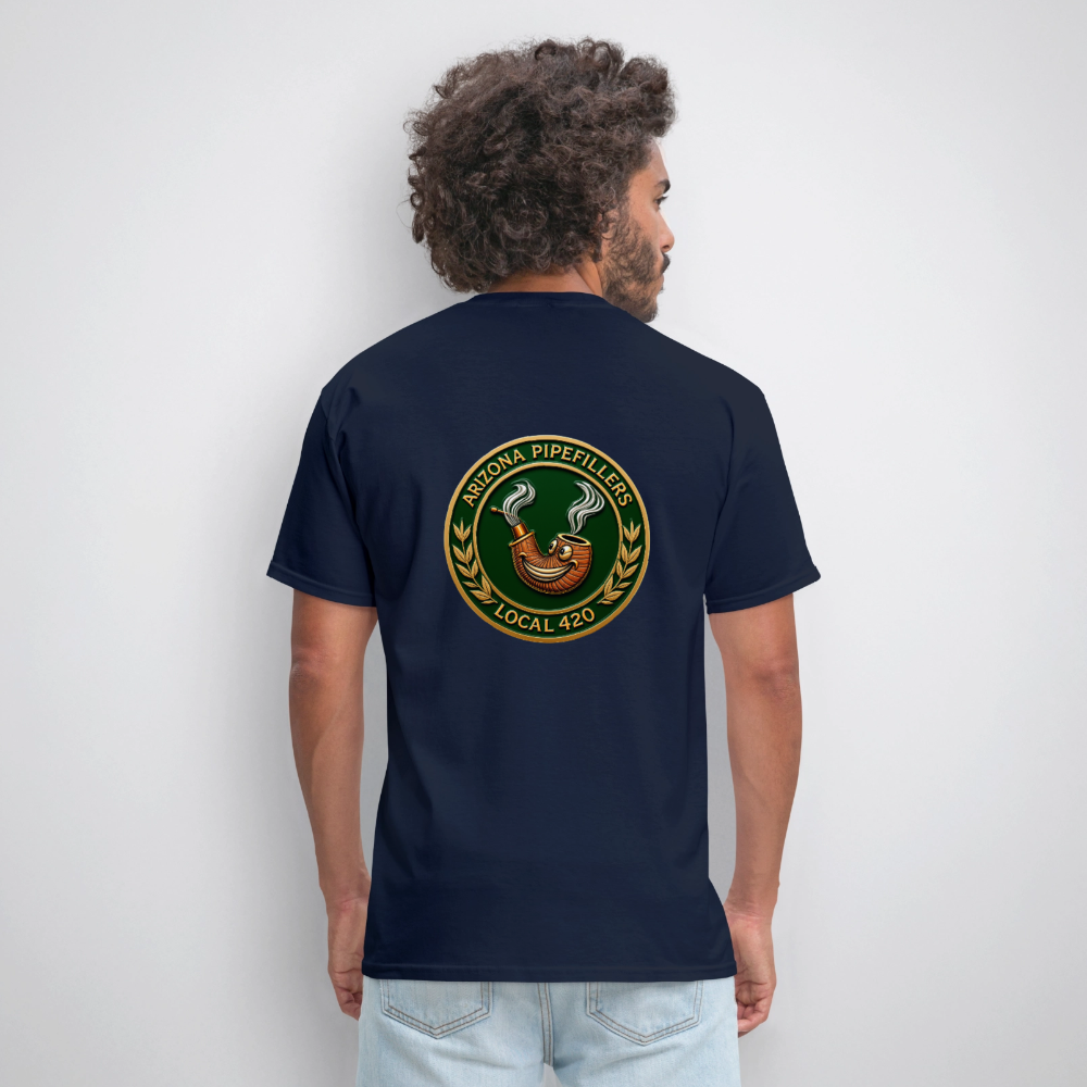ARIZONIA PIPEFILLERS LOCAL 420 F/B DESIGN Men's T-Shirt - navy