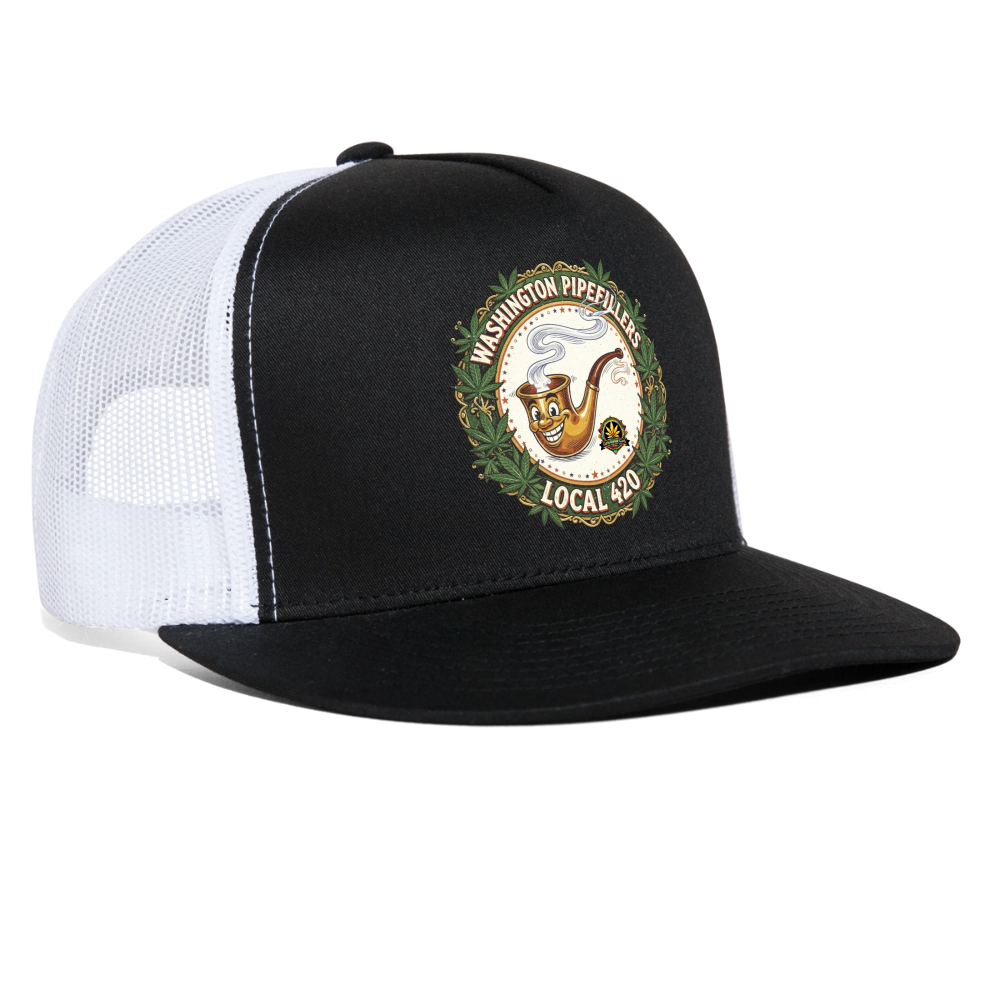 WASHINGTON PIPEFILLERS LOCAL 420 Trucker Hat - black/white