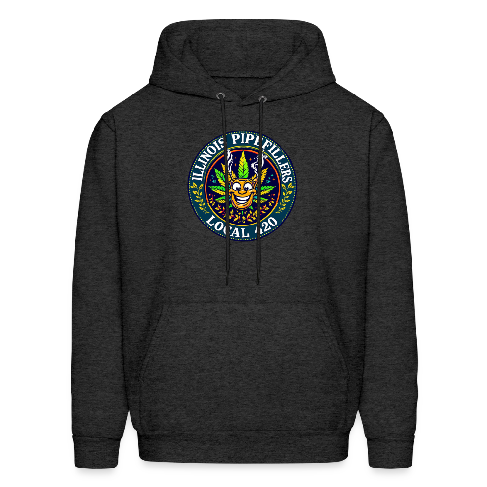 ILLINOIS PIPEFILLERS LOCAL 420 Men's Hoodie - charcoal grey