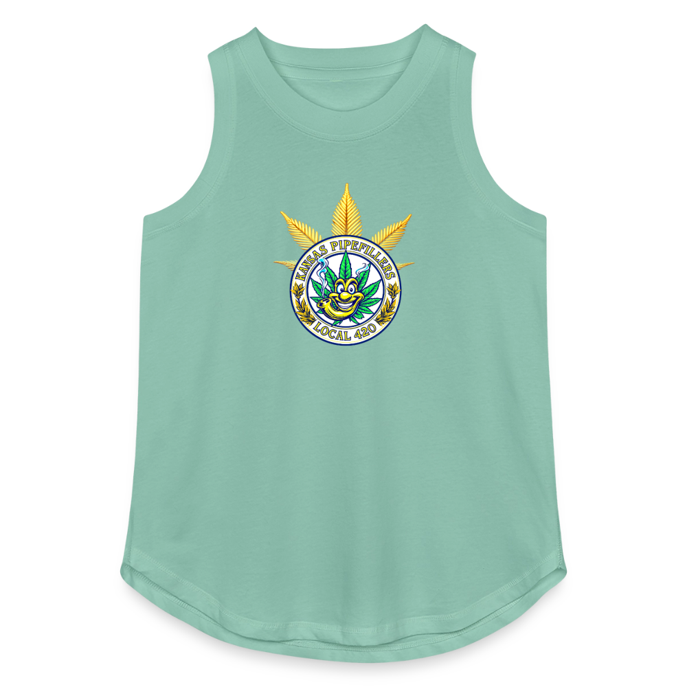 KANSAS PIPEFILLERS LOCAL 420 Women's Relaxed Tank Top - saltwater