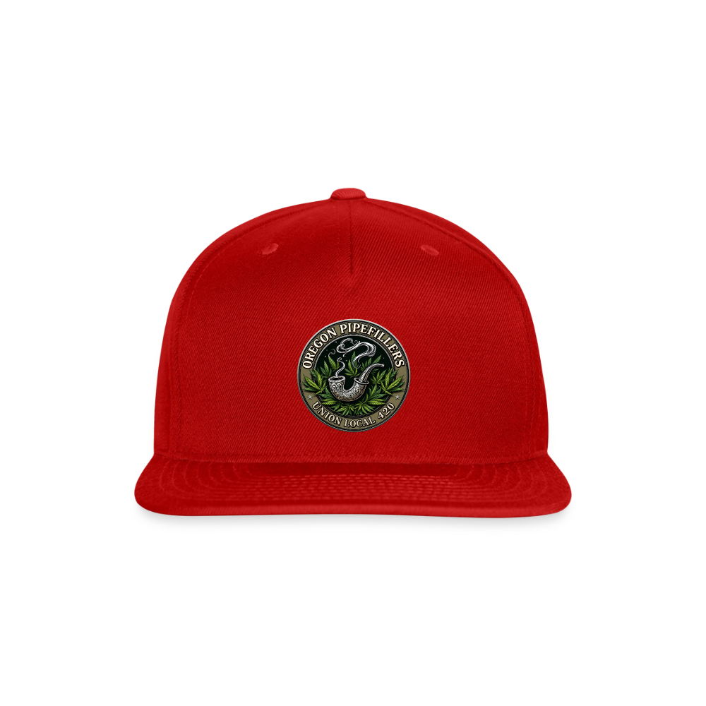 OREGON PIPEFILLERS UNION LOCAL 420 Snapback Baseball Cap - red