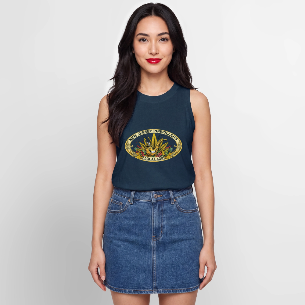 NEW JERSEY PIPEFILLERS LOCAL 420 Women's Relaxed Tank Top - denim