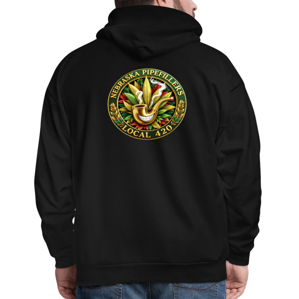 NEBRASKA PIPEFILLERS LOCAL 420 F/B DESIGNS Men's Hoodie - black