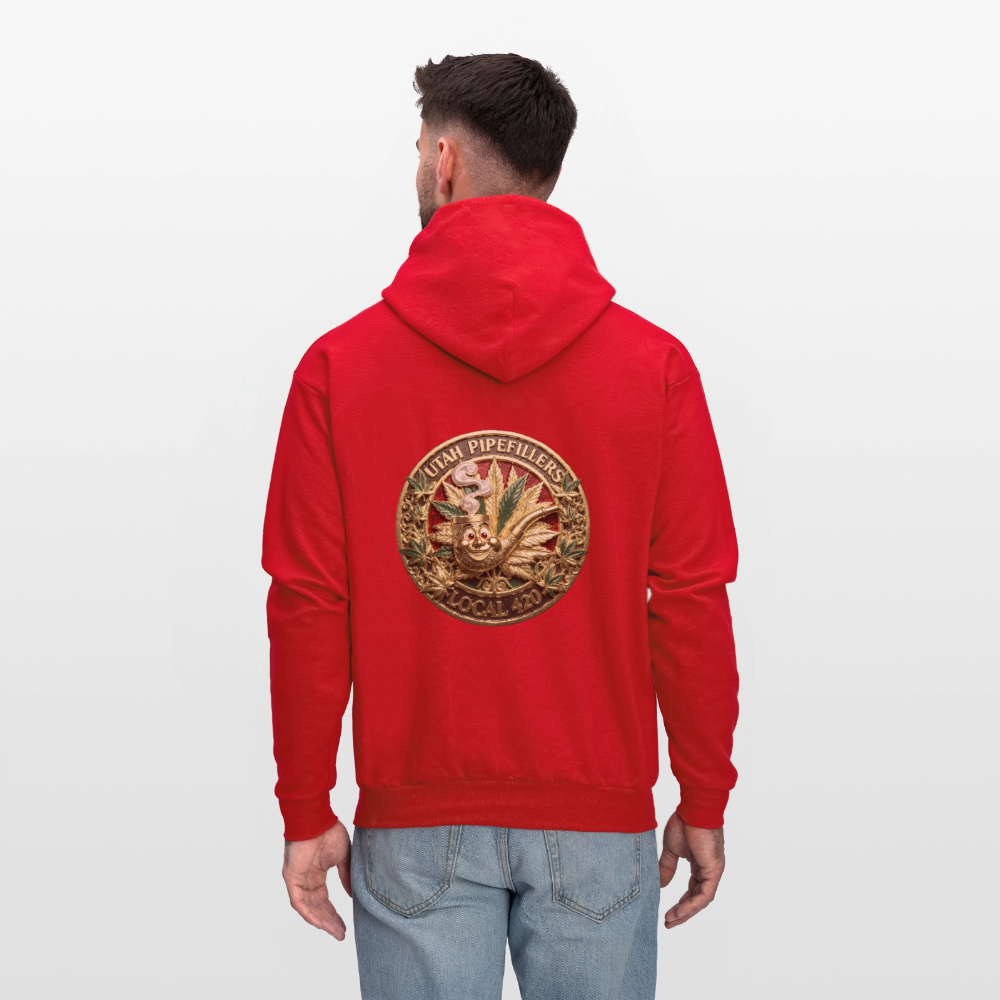UTAH PIPEFILLERS LOCAL 420 F/B DESIGN Men's Hoodie - red