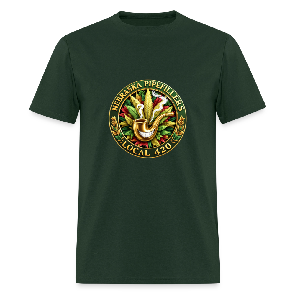 NEBRASKA PIPEFILLERS LOCAL 420 Men's T-Shirt - forest green
