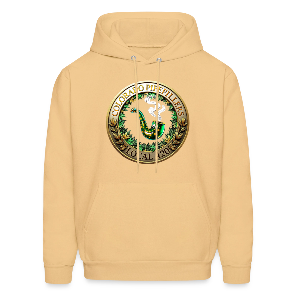 COLORADO PIPEFILLERS LOCAL 420 Men's Hoodie - light gold 