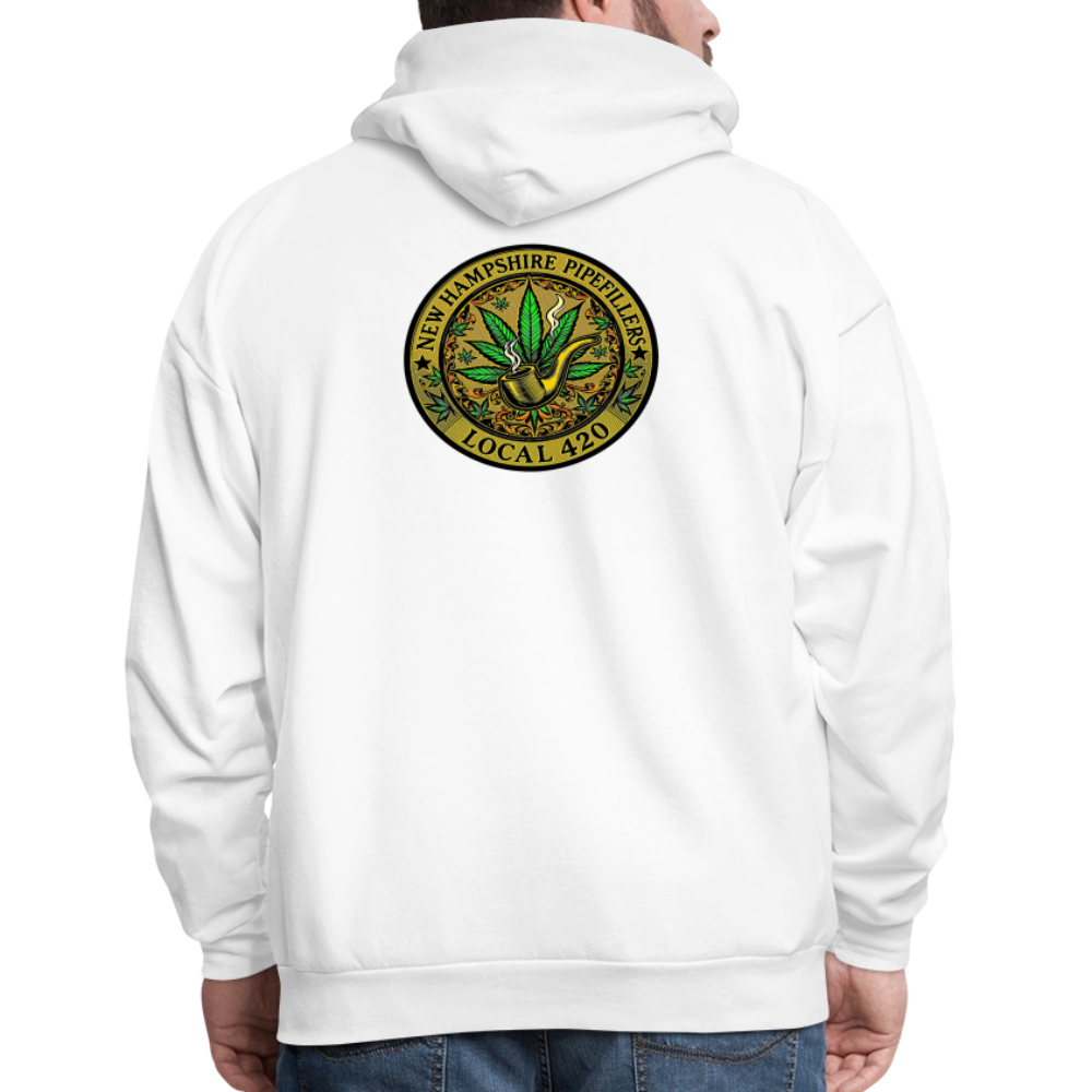 NEW HAMSHIRE PIPEFILLERS LOCAL 420 Men's Hoodie - white