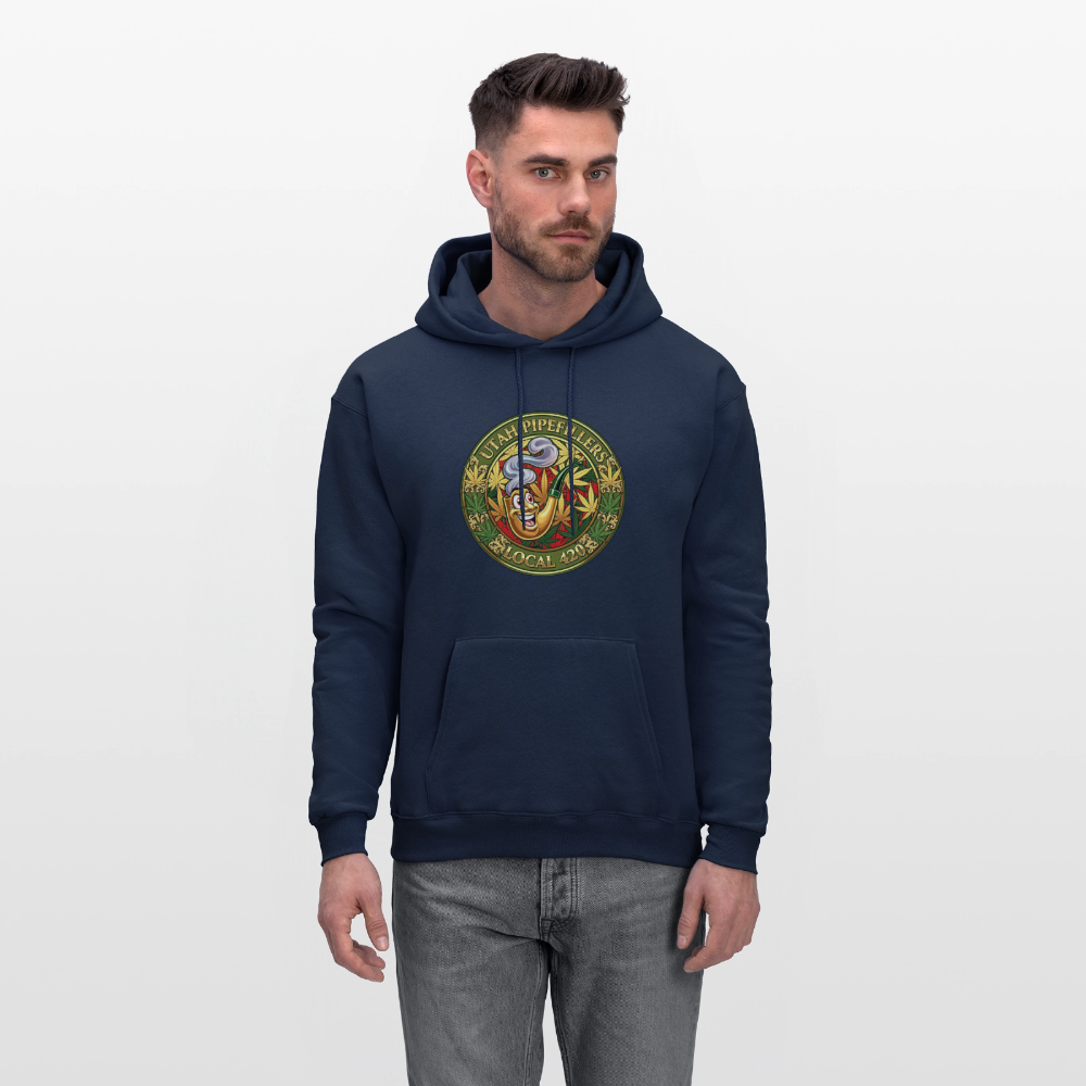 UTAH PIPEFILLERS LOCAL 420 Men's Hoodie - navy