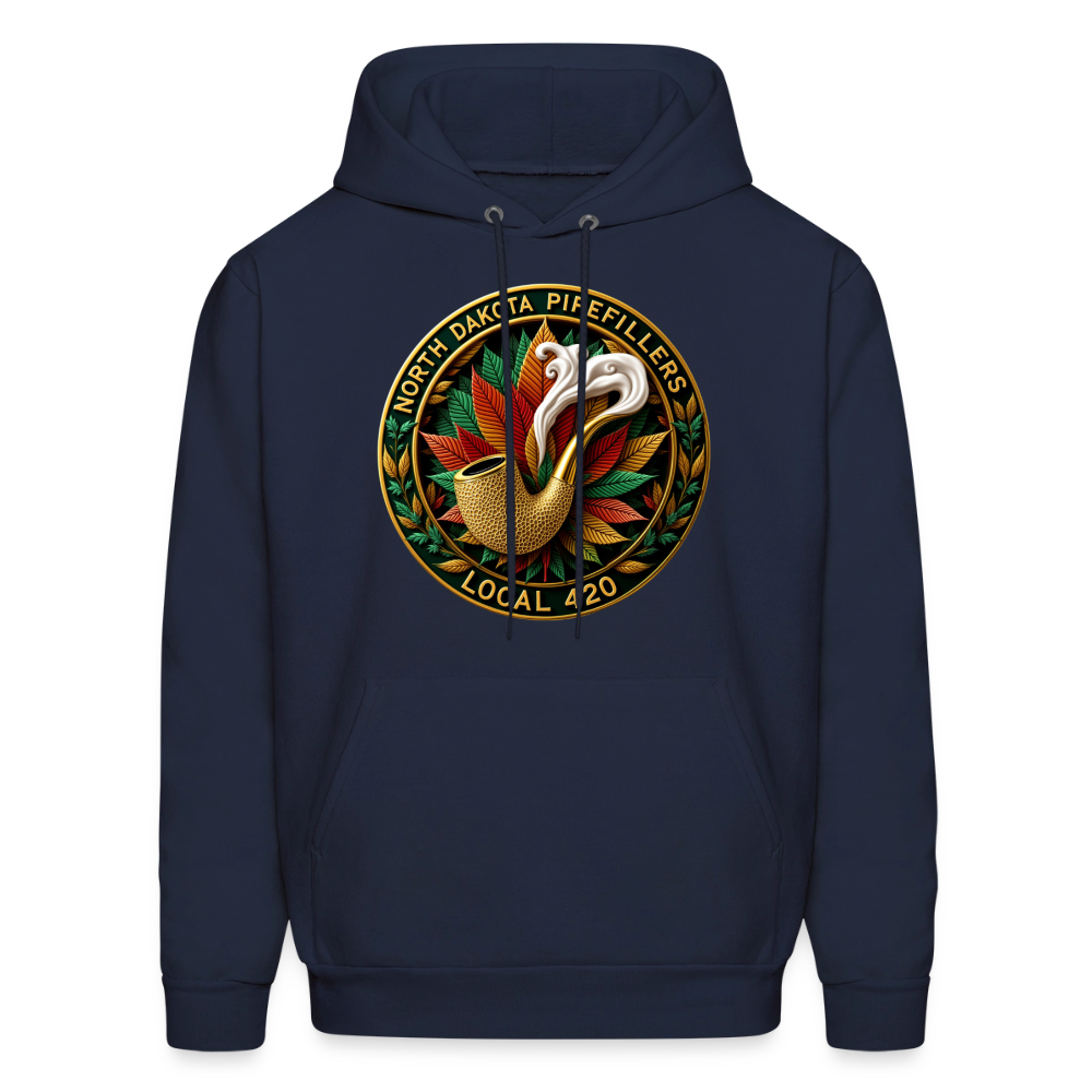 NORTH DAKOTA PIPEFILLERS LOCAL 420 Men's Hoodie - navy