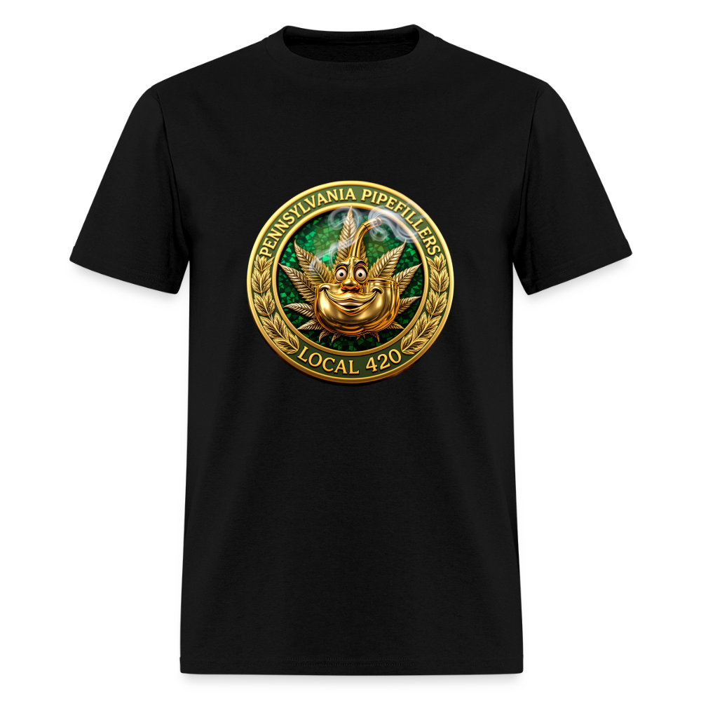 PENNSYLVANIA  PIPEFILLERS LOCAL 420 Men's T-Shirt - black