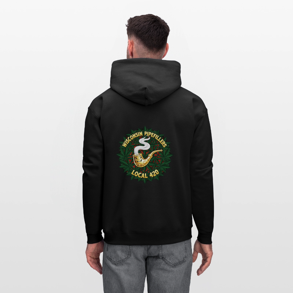 WISCONSIN PIPEFILLERS LOCAL 420 Men's Hoodie - black