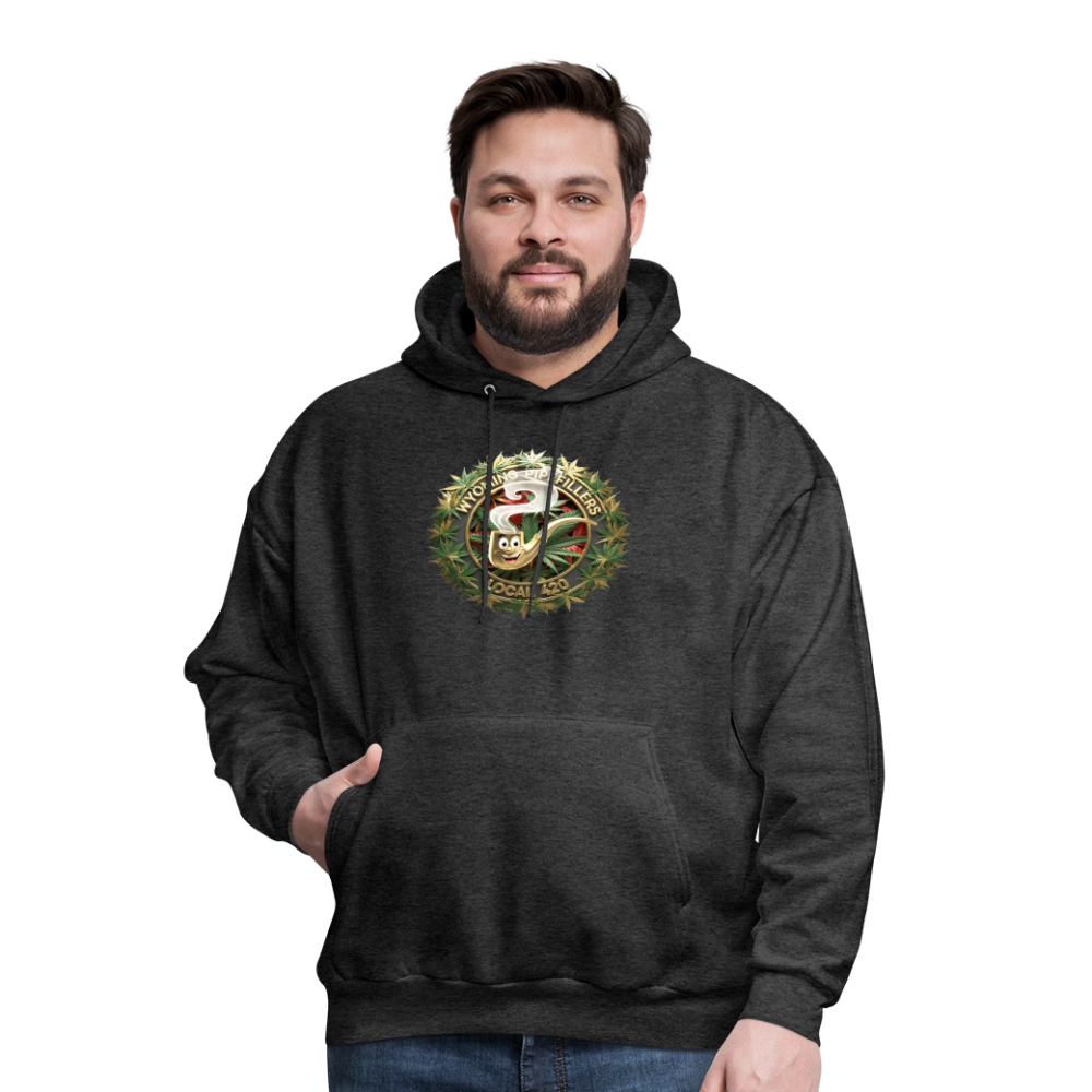 WYOMING PIPEFILLERS LOCAL 420 Men's Hoodie - charcoal grey