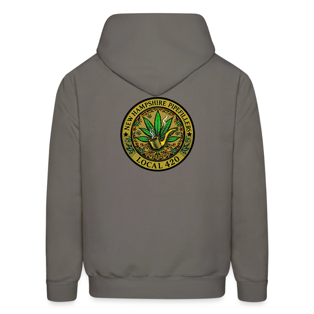 NEW HAMSHIRE PIPEFILLERS LOCAL 420 Men's Hoodie - asphalt gray