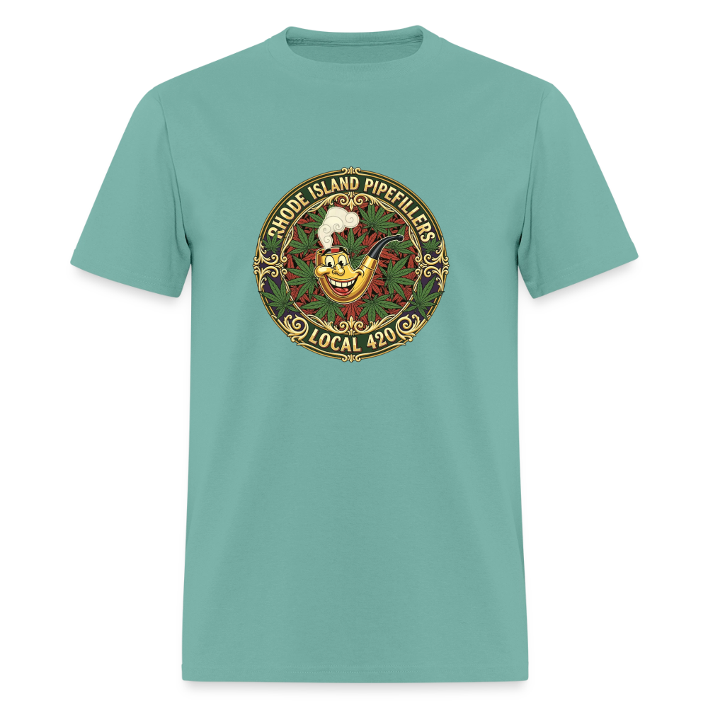TEXAS PIPEFILLERS LOCAL 420 Men's T-Shirt - aquatic
