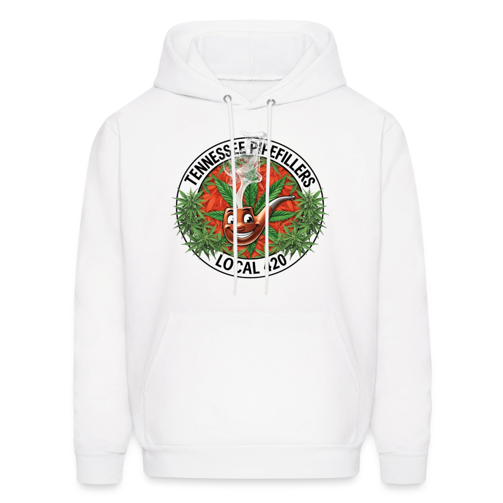 TENNESSEE PIPEFILLERS LOCAL 420 Men's Hoodie - white