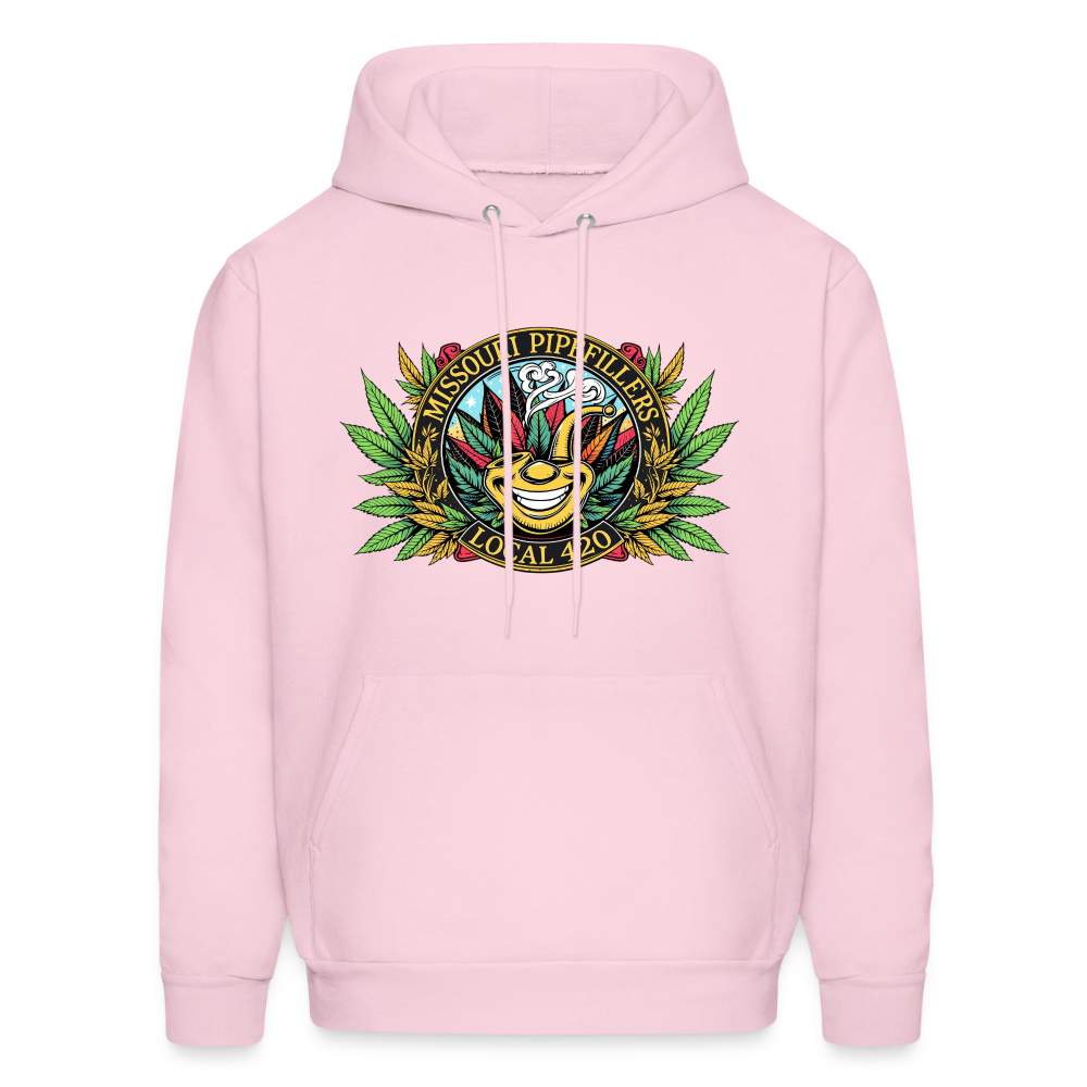 MISSOURI PIPEFILLERS LOCAL 420 Dog Bandana Men's Hoodie - pale pink
