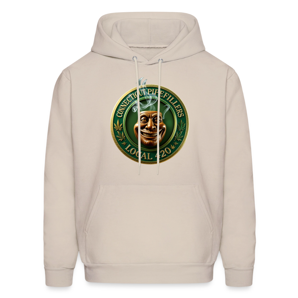 CONNECTICUT PIPEFILLERS LOCAL 420 F/B DESIGN Men's  Hoodie - Sand