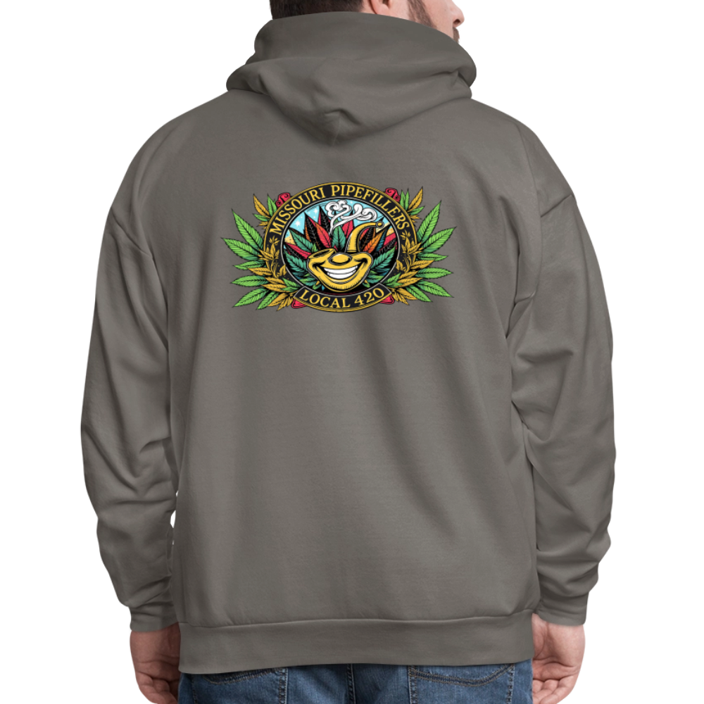 MISSOURI PIPEFILLERS LOCAL 420  F/B DESIGNS Men's Hoodie - asphalt gray
