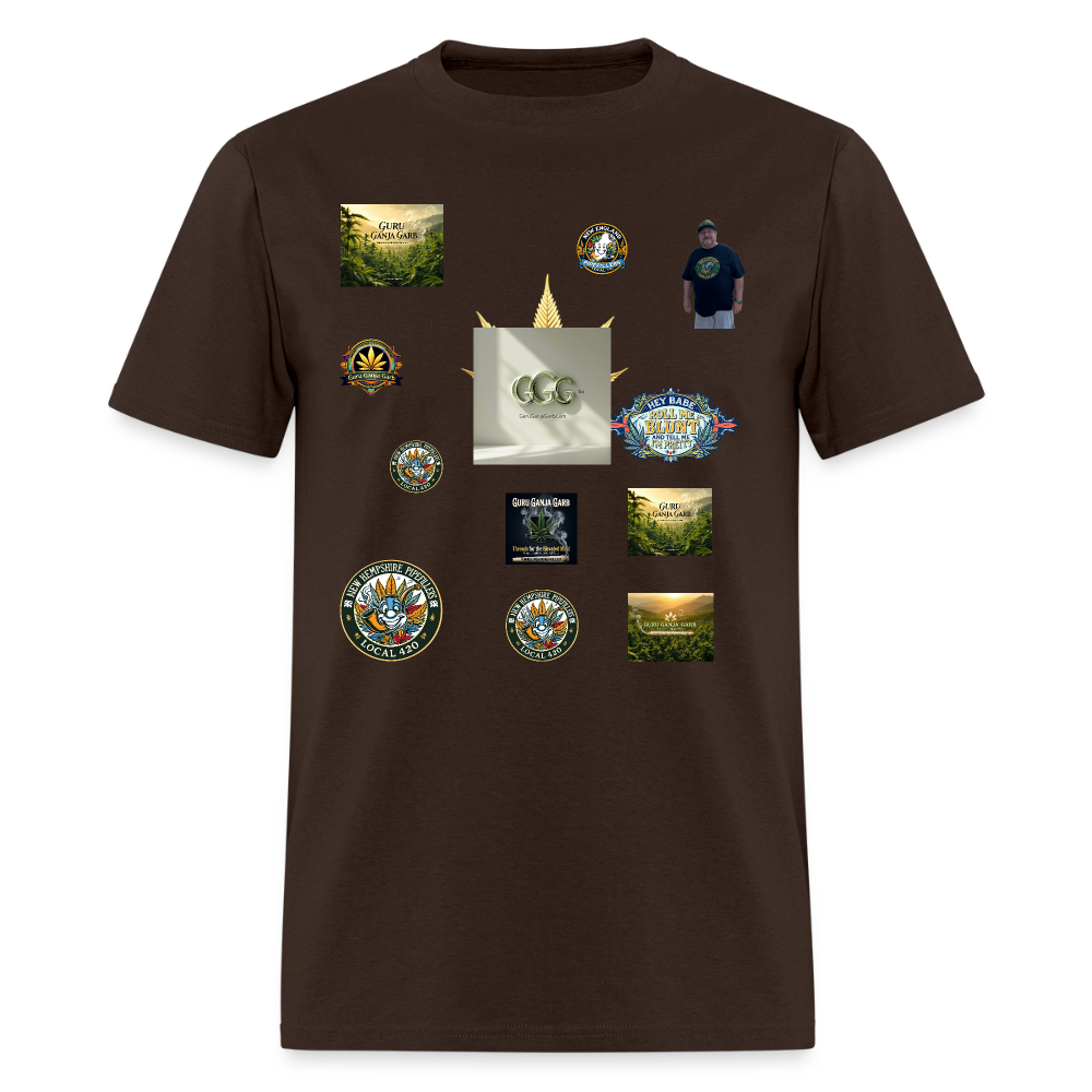GGG LOGO SHIRT SAMPLES Men's T-Shirt | GILDAN 5000 - brown