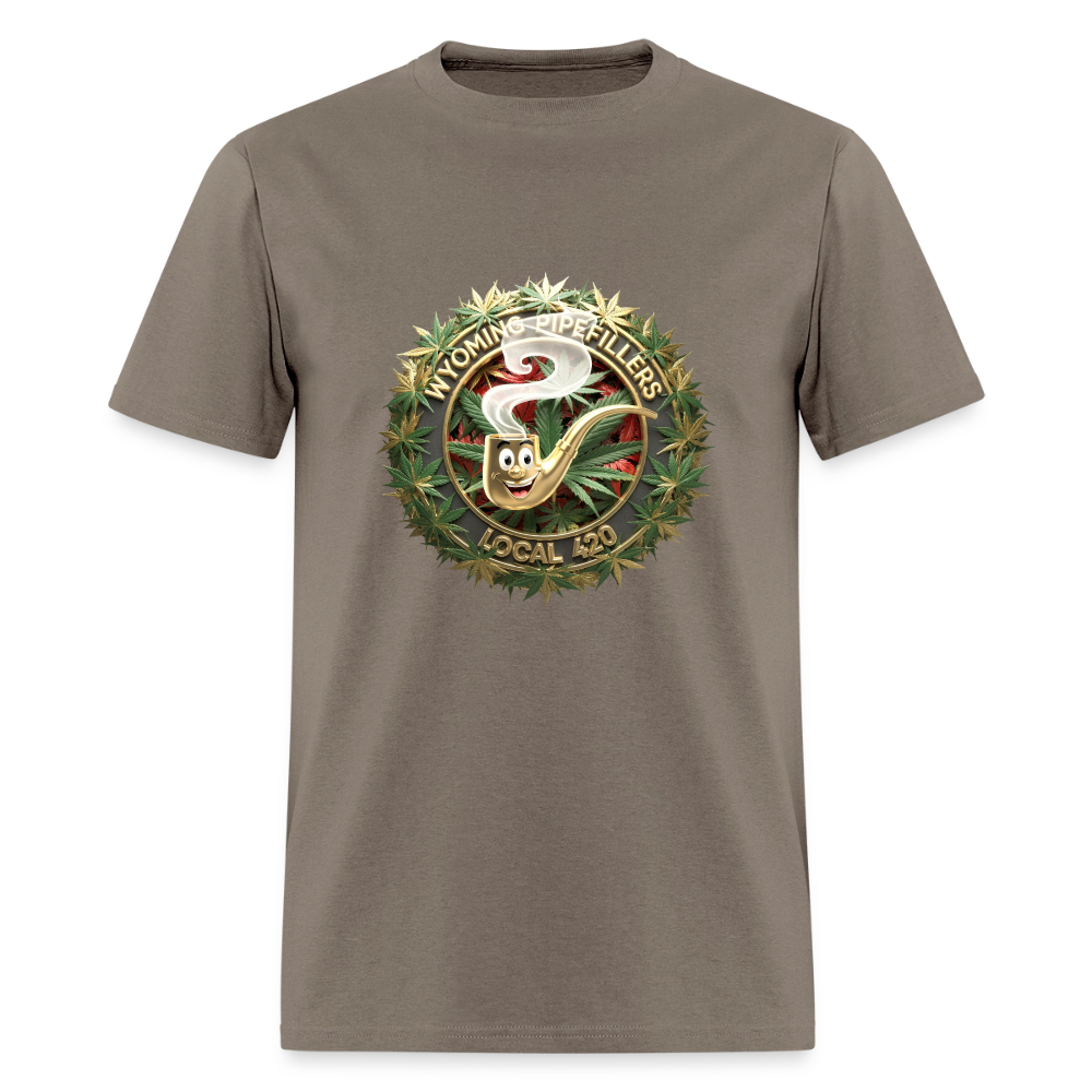 WYOMING PIPEFILLERS LOCAL 420 Men's T-Shirt - safari