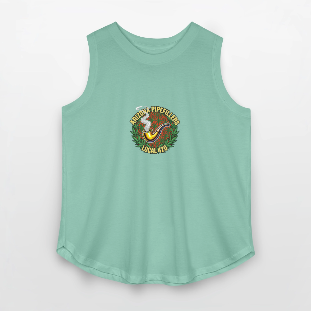 ARIZONA PIPEFILLERS LOCAL 420 F/B DESIGN Women's Curvy Relaxed Tank Top - saltwater