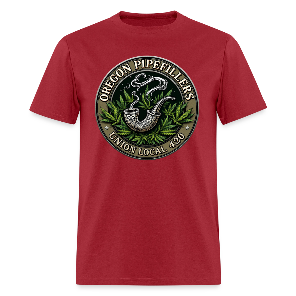 OREGON PIPEFILLERS LOCAL 420 Men's T-Shirt - true red